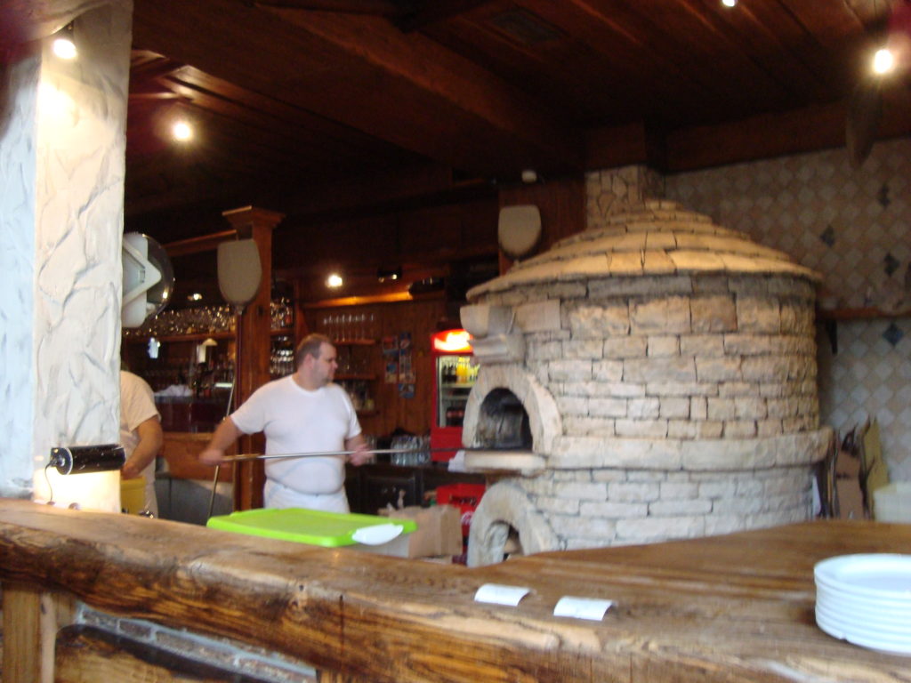 Baking oven in a restaurant
