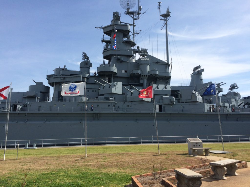 USS Batlleship Mobile, Alabama-Vacation with baby in Mobile
