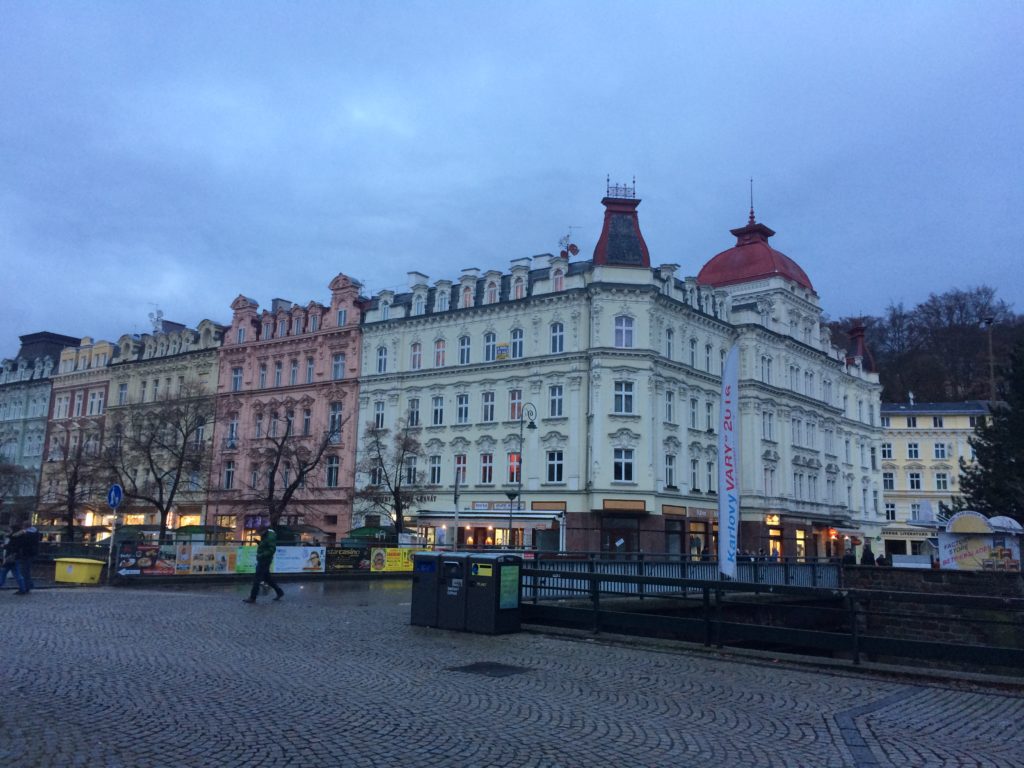 Karlovy Vary in the evening