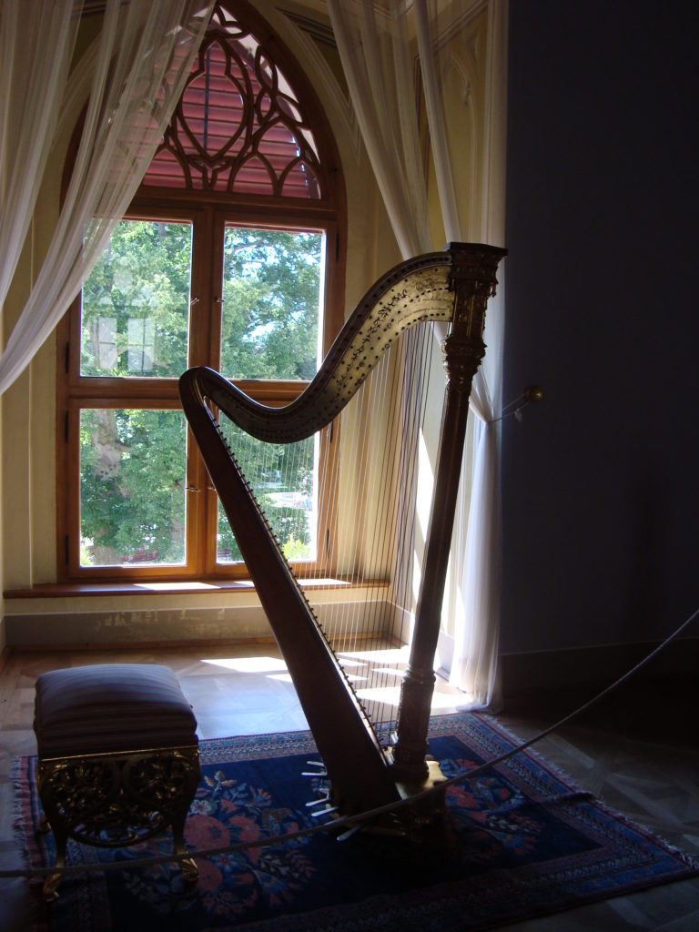 Music corner in the castle