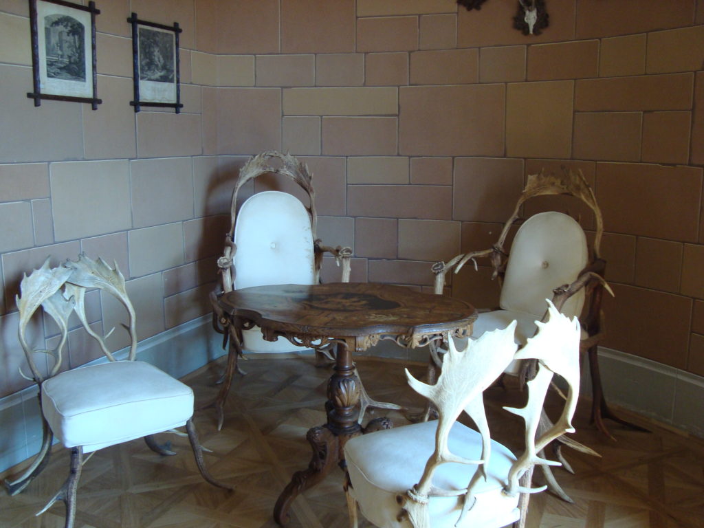 Seating set in Bitov Castle, Czech Republic